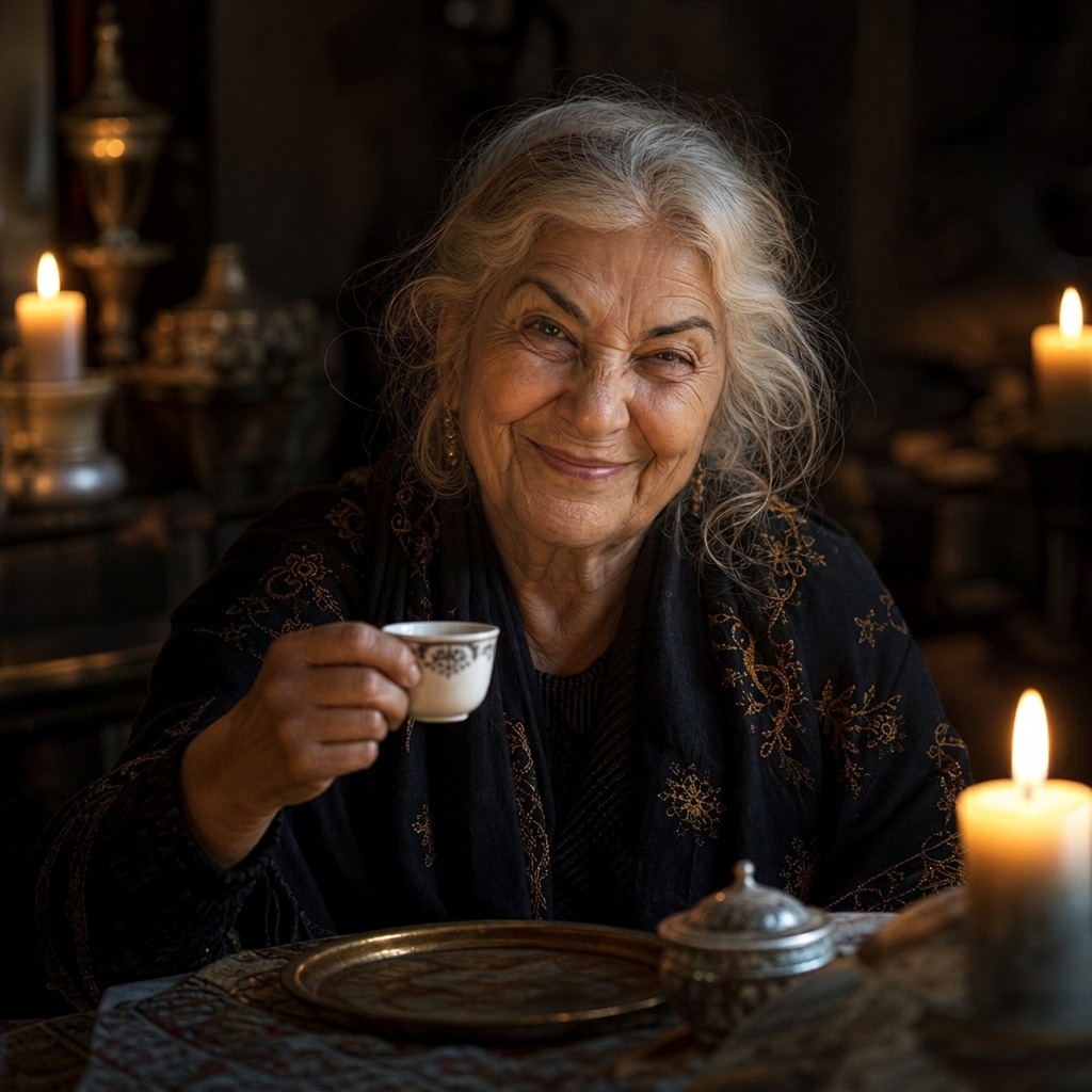 Zara, smirking - she just spotted something in your cup